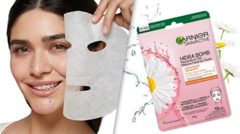 Obtén una piel hidratada con mascarillas para la cara Garnier