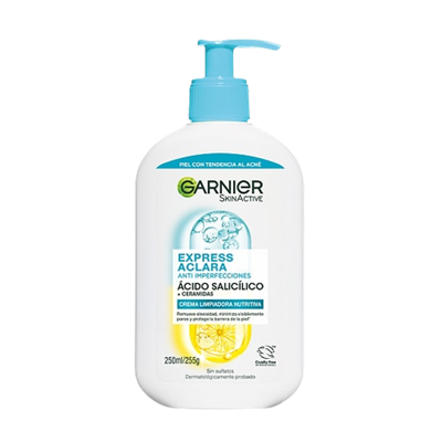 GEL LIMPIADOR CREMA HIDRATANTE ANTI-IMPERFECCIONES CON ÁCIDO SALICÍLICO Y CERAMIDAS PARA PIEL SENSIBLE