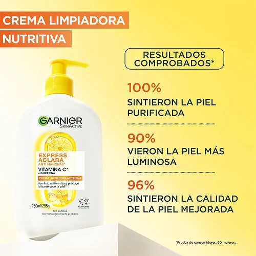 GEL LIMPIADOR CREMA HIDRATANTE ANTI MANCHAS CON VITAMINA C