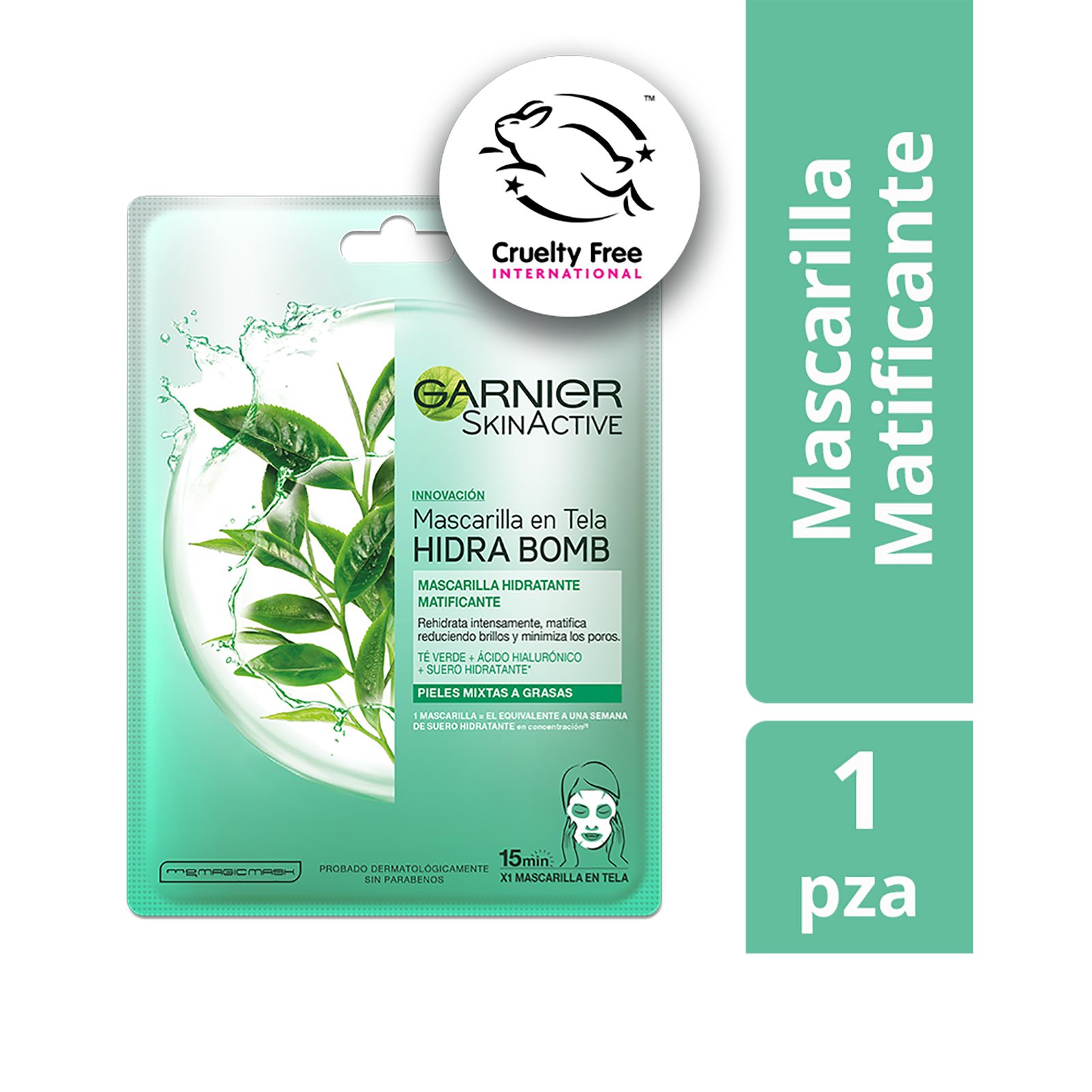 Gaseoso Sensación sabiduría Mascarilla Hidra Bomb Té Verde matificante