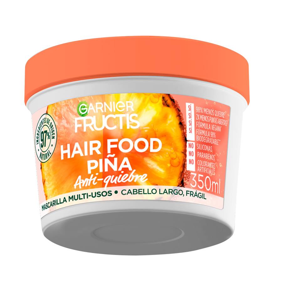 Fructis Hair Food Mascarilla Piña | Hidratación profunda con piña