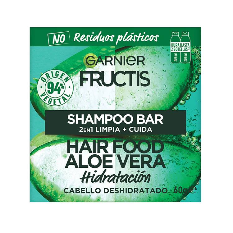 Fructis Hair Food BarraShampoo En Barra Aloe Garnier