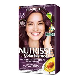 carta de color de tinte de cabello morado