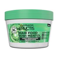 Mejores mascarillas para pelo muy seco con raíces grasas y puntas secas en Chile: Garnier Fructis Kiwi Mentol Hair Food