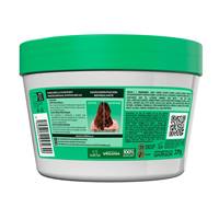 Crema para cabello con kiwi y mentol: Mascarilla Garnier Fructis Hair Food y su etiqueta posterior