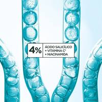 Crema facial con acido salicilico para eliminar las imperfecciones de la piel de la cara con vitamina C y niacinamida Toque Seco Garnier